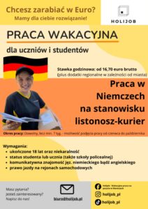 Read more about the article Wakacyjna praca w Niemczech